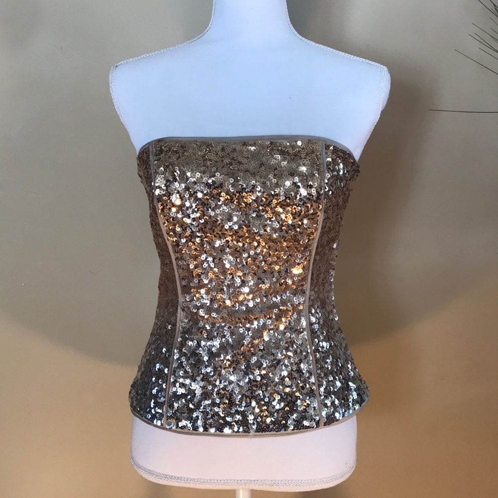 Beautiful sequin bustier
